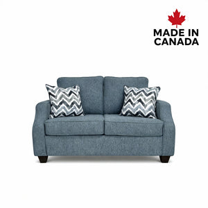 Canadian Made Rachel Loveseat in Blue