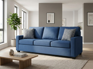 Made in Canada Fiona Sofa in Blue Fabric