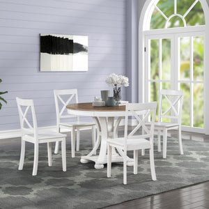 Paige 5-Piece Dining Set in Natural Oak  | Amrofurniture.com