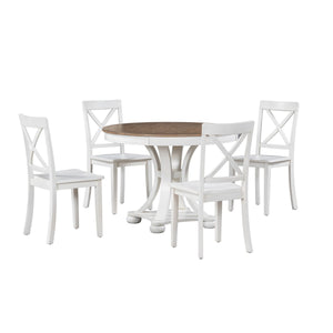Paige 5-Piece Dining Set in Natural Oak  | Amrofurniture.com