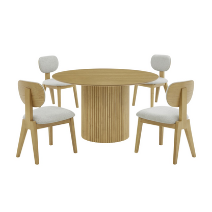 Trea Dining Set in Natural