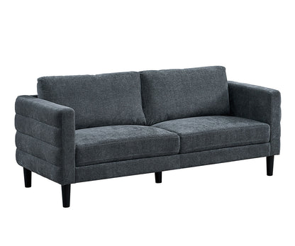 Brayden Charcoal Grey Fabric Loveseat U521